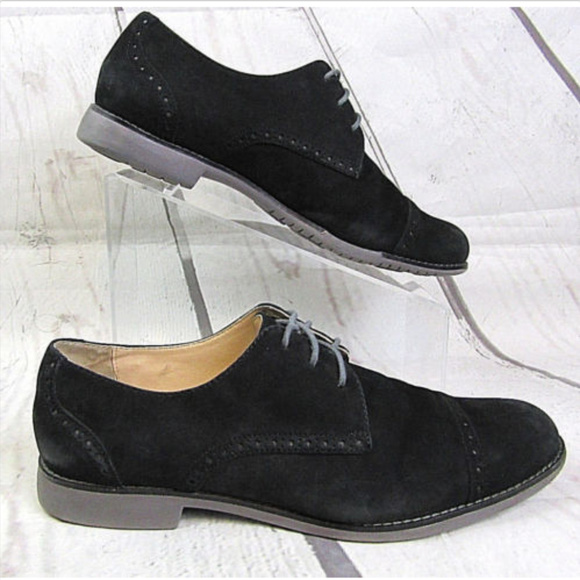 black suede oxford shoes womens